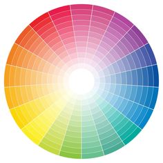 a color wheel with different colors in it