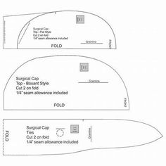 the sewing pattern is shown with instructions for how to sew