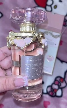 Cute Perfumes Aesthetic, Hello Kitty Spray, Hello Kitty Perfume, All A Dream Pink Perfume, Hello Kitty Perfume Aesthetic, Princess Perfume, Victoria's Secret Perfume