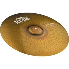 the ride cymbal is shown on a white background