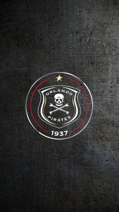 the logo for portland united is shown on a black background with red and white stripes