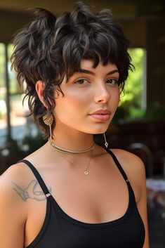 Sleek Waves, Shaggy Layers, Short Shaggy Haircuts, Short Shag Haircuts, Shaggy Short Hair, Short Shag Hairstyles, Short Curly Haircuts, Messy Short Hair