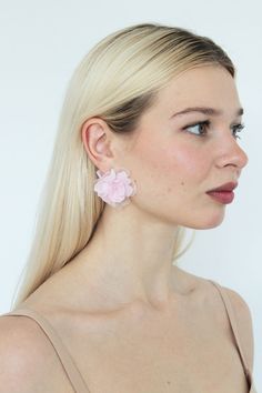 Floral Botanical Earrings in Pink Color Boho Chic Rose - Etsy Rose-colored Flower Jewelry For Party, Rose Flower Jewelry For Party, Chic Flower Earrings For Weddings, Flower Drop Earrings For Party, Spring Party Petal-shaped Earrings, Party Flower Drop Earrings, Delicate Bridal Earrings For Party, Handmade Flower-shaped Chic Jewelry, Delicate Flower Drop Earrings For Party