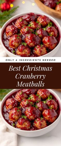 Image for Best Christmas Cranberry Meatballs Appetizers For Party Meatballs, Turkey Meatballs With Cranberry Glaze, Cranberry Meatballs And Sausage, Holiday Meatballs Appetizer Ideas, Cranberry Grape Jelly Meatballs, Recipes For Meatballs In Crockpot, Christmas Eve Meatballs, Christmas Meatball Recipes, Christmas Party Meatballs