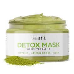 Teami Detox Mask. Green Tea Blend. New In Box Green Tea Face Mask, Green Tea Facial, Green Tea Detox, Deep Cleansing Facial, Green Tea Face, Pore Minimizer, Aging Beauty, Green Tea Mask, Acne Oil