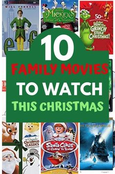 10 family movies to watch this christmas season