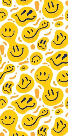 an image of many smiley faces on a white background