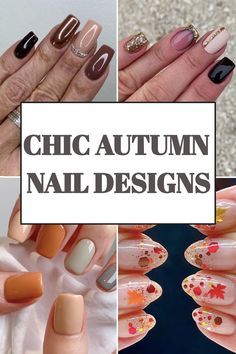 Jersey Nails, Autumn Nail Designs, Festive Manicure, Autumn Nail, Fall Designs, Glittery Nails, Chic Autumn, Nail Art Techniques, Fall Nail Art