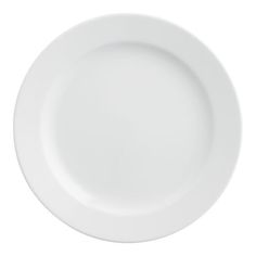 an empty white plate on a white background