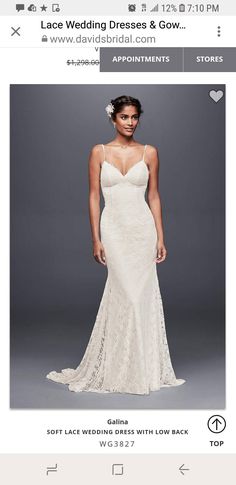 the wedding dress is on sale for $ 99