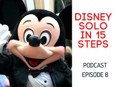 a mickey mouse with the words disney solo in 15 steps on it's face