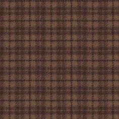 a brown and black plaid fabric