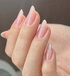 Nails Sheer, Long Natural Nails, Sheer Nails, Nails Nude, Transparent Nails, Nail Care Tips, Soft Nails, Pink Nail Polish