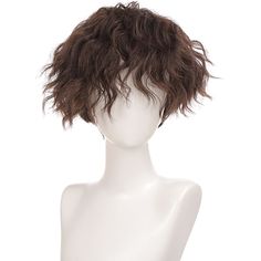 Category:Synthetic Wig; Gender:Women's,Men's; Wig Type:Cosplay Wig,Natural Wigs,Party Wig; Occasion:Daily Wear,Party / Evening,Vacation; Age Group:Adults; Color Shade:Black,Brown,Blonde; Hair Material:Synthetic Hair; Cap Construction:Machine Made; Texture:Wavy; Length:Short; Features:Party,Fluffy,Comfy,Fashion,Cosplay; Net Weight:0.18; Heat Resistant:Yes; Listing Date:04/16/2021; Cap Circumference:; Front to Back:; Nape of Neck:; Side to Side Across Forehead:; Side to Side Over Top:; Temple to Temple Across Back:; Hairstyle:Layered Haircut,Middle Part; Can Be Permed:No Wigs For Men, Punk Mode, Hair Wigs For Men, Dr Closet, Liquid Lipstick Set, Natural Afro Hairstyles, Blue Wig, Fake Hair, Natural Wigs