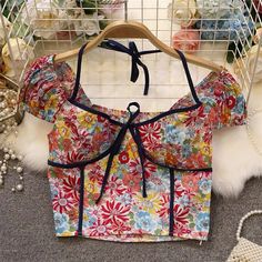 Floral crop top,off shoulder short style topMaterial:blendedFeatures:floralColor:green,black,yellow,blue,redSize(cm):free 1inch=2.54cmlength:33,bust:76-86,sleeveL11,weight:41kg-60kgNote:Due to different measurement methods,there will be 1-3 error(unite:cm), please understand.&ltp&gtPlease check the size carefully when you choose items,thank you.</p>&ltbr/> Summer Floral Print Cropped Crop Top, Summer Floral Print Cropped Top, Multicolor Floral Print Crop Top, Blue Square Neck Crop Top, Summer Floral Print Short Sleeve Crop Top, Summer Floral Print Crop Top With Short Sleeves, Floral Print Short Sleeve Crop Top For Summer, Summer Floral Print Crop Top With Square Neck, Trendy Cotton Floral Print Crop Top