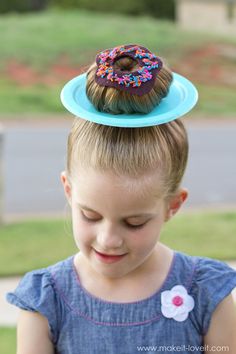 Star Wars Hair, Crazy Hairstyles, Hair Doos, Hairstyles Girl, Hair Donut, Toddler Hairstyles, Hat Day