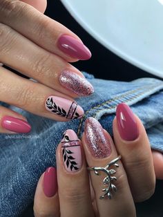 Gel Nails Shape, Accent Nail Designs, Quick Nail Art, Boho Nails, Unghie Nail Art, Small Nails, Bridal Nail Art, Art Deco Nails, Elegant Nail