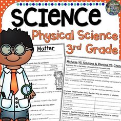 Do you teach states of matter? Physical and chemical changes? What about the types of energy? Are you looking for well put together resources to use as homework or assessments? This is the product for you!  How can I use this product? Homework Small Group Practice Whole Group Practice Assessments Morning WorkWhat is included in this product?15 pages 5 pages that can be used as worksheets, quizzes, tests, homework Matter States of Matter (solids, liquids, gasses) Types of Energy (electrical, magn Physical And Chemical Changes, Types Of Energy, Chemical Energy, Matter Science, Reading Test, States Of Matter, Word Bank, Following Directions, Digital Classroom