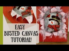 an easy to make christmas card with a snowman