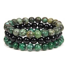 PRICES MAY VARY. Semi-Precious Gemstone Bracelets Set：There are 3pcs different colorful bead bracelets,such as black onyx bracelet,african turquoise bracelet.You can wear the bracelet alone or stacked as you like.There are deserve and worth to buy. Quality Material:The semi-precious gemstone bracelets are made with hand selected 8mm round high quality beads, safe and durable, do not irritate the skin. The weight and the ice-cold touch on the surface are really nice. These stones are quite beauti Amethyst Bracelet Beads, Womens Bracelet, Bracelet Sets, Bracelet Couple, Hematite Bracelet, Purple Agate, Natural Stone Bracelets, Bead Charm Bracelet, Amethyst Beads