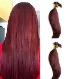 We offer high quality Exquisitely, Sexy Hand Made charming 100% Human Hair. Length: 18″,22″ Color: # 99J Burgundy Red Wine Style: Nail (U) Tip, Extension Texture: straight Hair Type: 100% Human Remy Hair Grade: AAAA Total Weight: 100 Grams (Each Strand= 1 Gram) Quantity: 100 Strands/Pack IMPORTANT!!! Colors shown on screen can be slightly different from the actual product, due to the color settings of your computer. Based on our Customers’ suggestions: We recommend TWO PACKS of U-tip  Hair Exten Red Wine Hair, Pink Short Hair, Quick Braids, Wine Hair, Santa Margarita, Short Hair Wigs, Beautiful Wigs, Nail Tip, Remy Human Hair Extensions