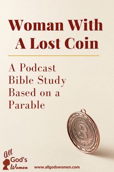 a woman with a lost coin on the cover of a book