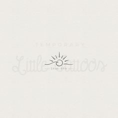 a white background with the words,'little stationery'and an image of a sun