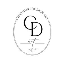 the logo for charming design art