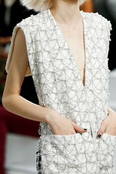 Alternative Sewing, Interesting Dress, Delicate Gown, White Couture, Chanel Dresses, Mademoiselle Chanel, Resort 2024, Chanel Dress, Chanel Spring