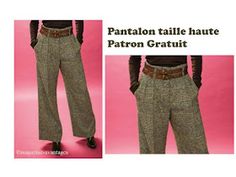 pantalon taille haute patron gratuit for the female