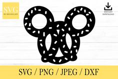 mickey ears with sprinkles svg and png for crict