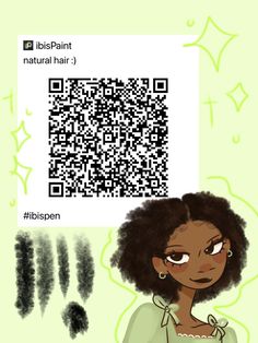 Ibis Paint X Curly Hair Brush, Ibis Black Hair Brush, Curly Hair Codes Ibis Paint, Ibispaint Brushes Hair, Afro Brushes Ibis Paint, Curls Ibis Paint Code, Ibis Paint X Curly Hair Qr Code, Curl Ibis Paint Brush