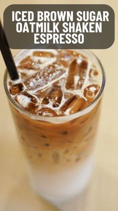 Craving a caffeine boost? Try this delicious iced espresso recipe made with brown sugar and oatmilk. It's a refreshing and energizing drink that's perfect for hot summer days. #coffeetime #coffeebreak #coffeedaily #cappuccino #cappuccinoart #cappuccinotime #cappuccinoday #latte #latteart #espresso #espressomachine #espressoyourself #espressomartini Dunkalatte Recipe, Brown Sugar Shaken Espresso Recipe, Brown Sugar Oatmilk Shaken Espresso, Brown Sugar Shaken Espresso, Espresso Recipe, Iced Espresso, Homemade Tiramisu, Shaken Espresso