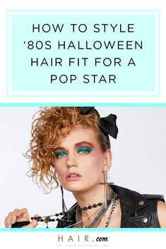 Thinking of trying a throwback hairstyle for Halloween? This year, it's all about the '80s. Redken artist Lindsey Olson is breaking down how to style '80s pop star hair step by step. Check out the full tutorial on hair.com! 80s Hair Party, 80s Womens Hairstyles, 80s Up Do Hairstyles, 80s Makeup Trends 1980s Style, How To Style 80s Hair, 80s Prom Hairstyles, How To Do 80s Hair Hairstyles, 80s Hairstyles Shoulder Length, 80s Madonna Hair