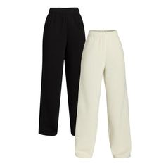 Find your feel good with No Boundaries Fleece Pants. As comfortable as they are chic, these soft, fleece pants take the concept of sweatpants to a whole new level with a modern, wide-leg silhouette. Playing perfectly into your casual wardrobe, these relaxed pants offer pull-on ease and side pockets. The budget-friendly 2-pack lets you stock up with ease. Only at Walmart. Size: S.  Color: Multicolor.  Gender: female.  Age Group: adult. Junior Pants, Ribbed Flares, Relaxed Pants, Womens Wide Leg Pants, How To Hem Pants, Fleece Pants, Pair Of Pants, No Boundaries, Casual Wardrobe