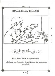 an arabic book with the title doa sebelum belatar