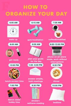 Haut Routine, Organize Your Day, Healthy Morning Routine, Self Care Bullet Journal, Life Routines, Vie Motivation, Productive Day, How To Organize, روتين العناية بالبشرة