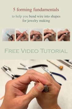 the instructions for how to make an origami ring with beads and wire,