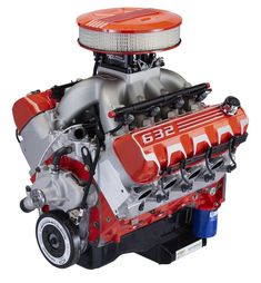 an engine is shown on a white background