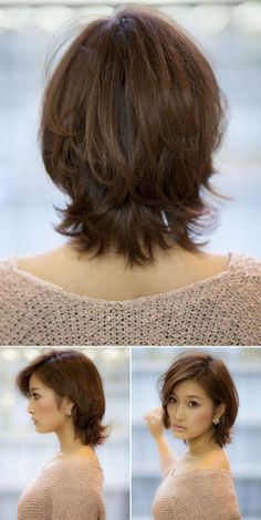 Penteado Cabelo Curto, Short Hair With Layers, Back View, Cortes De Cabello, Hair Today, Layered Haircuts, Great Hair