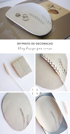 the instructions for how to make decorative plates