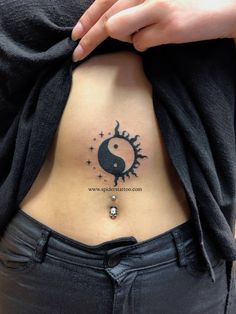 yin yang tattoo Ying Yang Flame Tattoo, Ying Yang Tattoo Moon And Sun, Yin Yang Tattoo Black Women, Yin Yang Tattoo Ideas For Women, Ying Yang Gemini Tattoo, Yin Yang Tattoo Women, Yin Yang Ankle Tattoo, Yin Yang Cover Up Tattoo, Ying Yang Cover Up Tattoo