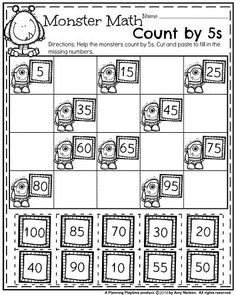 a printable worksheet for counting the numbers