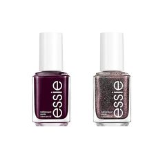 This set includes Studs & Spikes and Leather Weather Essie provides a creamy rich color in iconic shades with a chip resistant formula. Whether you are going for a classic or a trendy-chic style, with over 300 colors to choose from you can be sure to find a thrilling look. Each hue provides flawless coverage ensuring a stand-out manicure. Essie nail polish is the go-to brand when it comes to guaranteed professional and high-quality manicures. All Essie nail polishes are DBP, toluene and formaldehyde free. Directions: Prep your nails and apply a base coat like Essie Treatment - First Base Base Coat Brush on two coats of your favorite Essie nail color - make sure you allow the polish to dry in between coats. Finish it off with a top coat like Essie Treatment - No Chips Ahead or Essie Treatme Essie Nail Colors, Studs And Spikes, Essie Nail Polish, Essie Nail, Trendy Chic, Nail Color, Nail Polishes, Purple Nails, Base Coat