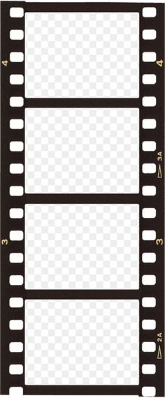 a black and white film strip with gold trimmings on the edges, in front of