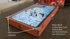 a table that has some kind of game on it with instructions for how to play