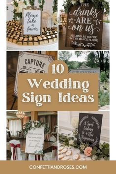 the top 10 wedding sign ideas