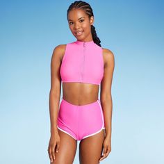 Junior Swimsuits, Swimsuit Shops, Swimwear Fashion, Wild Fable, Swimsuit Tops, Women Lace, Beautiful Black Women, Boy Shorts, High Waisted Shorts