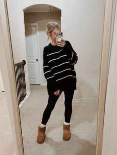 Casual outfit for today! Sizing: Medium sweater Medium long leggings 8 Uggs  leggings outfit. casual outfit. winter outfit. mom outfit. sahm outfit. Aerie    Follow my shop @morgangrace on the @shop.LTK app to shop this post and get my exclusive app-only content!  #liketkit #LTKSeasonal #LTKFindsUnder100 #LTKActive @shop.ltk https://liketk.it/50JgS