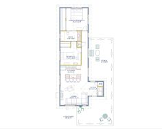 the floor plan for a two bedroom apartment with an attached kitchen and living room area